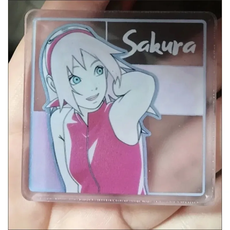 New Haruno Sakura Acrylic Brick NARUTO Anime Peripheral Cute Cartoon Creativity Mini Version Desktop Ornament Birthday Gift