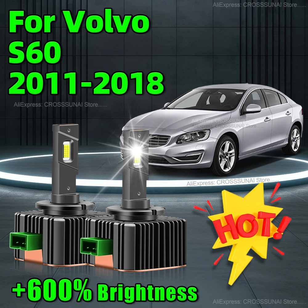 

LED Headlight 6000K Car Lights D3S CSP CHip Canbus Bulbs 110W with Fan For Volvo S60 2011 2012 2013 2014 2015 2016 2017 2018