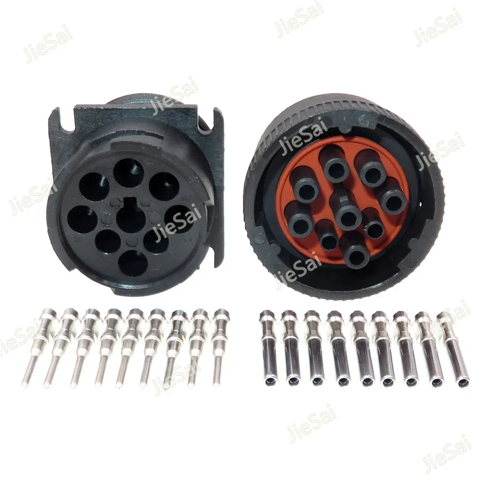 9 Pin Auto Wiring Harness Waterproof Socket HD16-9-1939P HD16-9-1939S Car Diagnose Interface Male Female Wire Connector