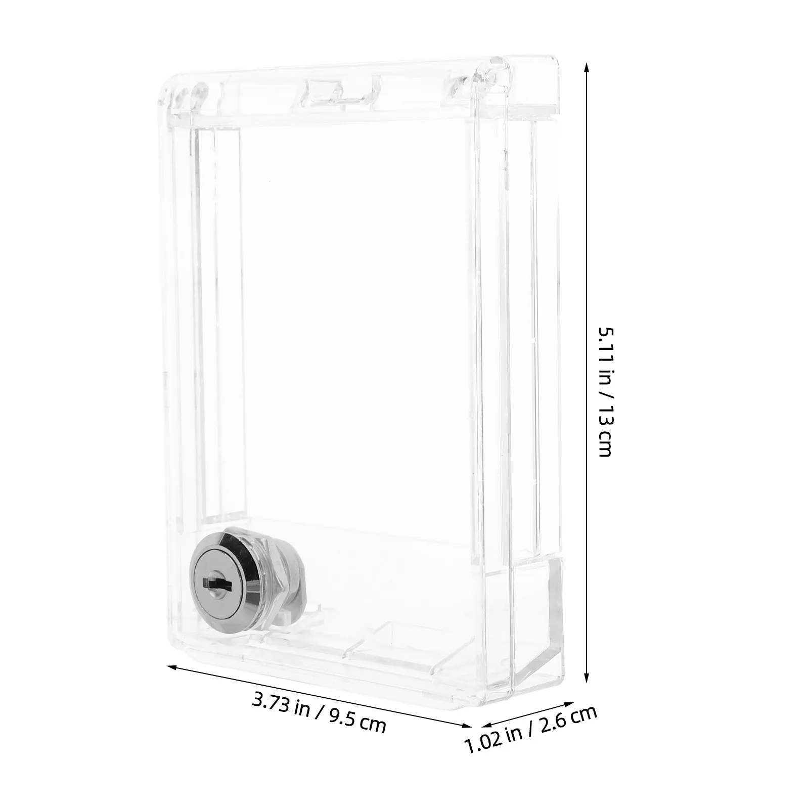 2Pcs Transparent Safety Switch Cover for Central Air Conditioning Control Panel 86-Type Lockable Proof Waterproof