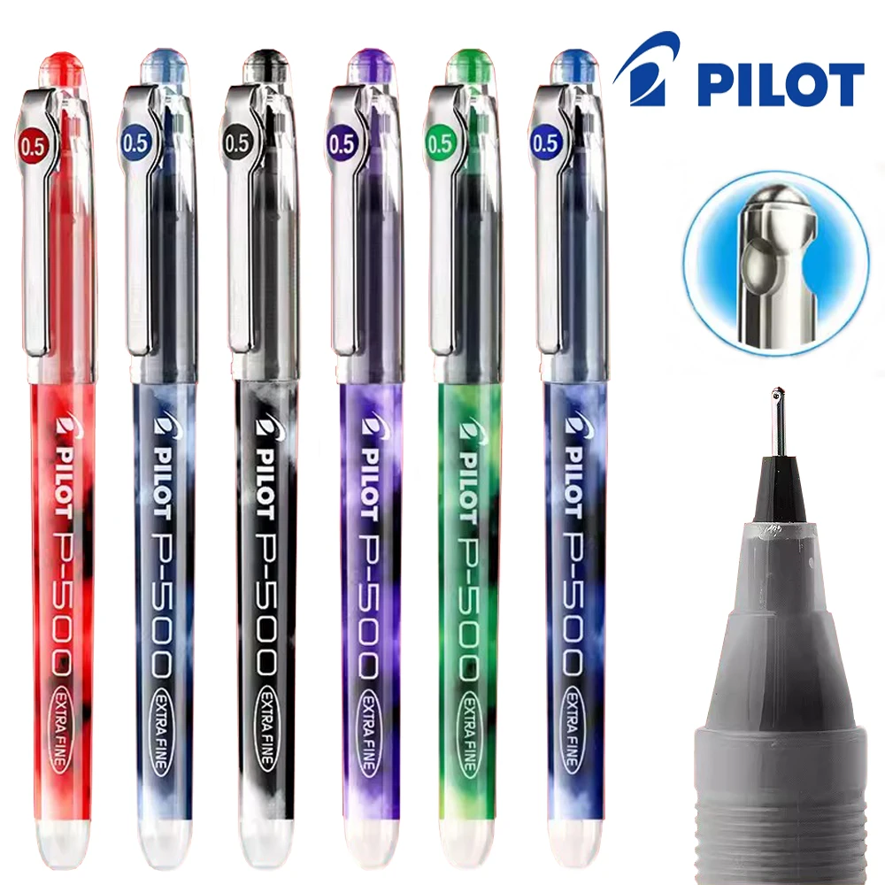 Japan Pilot Gel Pen BL-P500 Needle Tip Quick-drying 0.5mm School Supplies Office Accessories Pens for Writing Kawaii Stationary