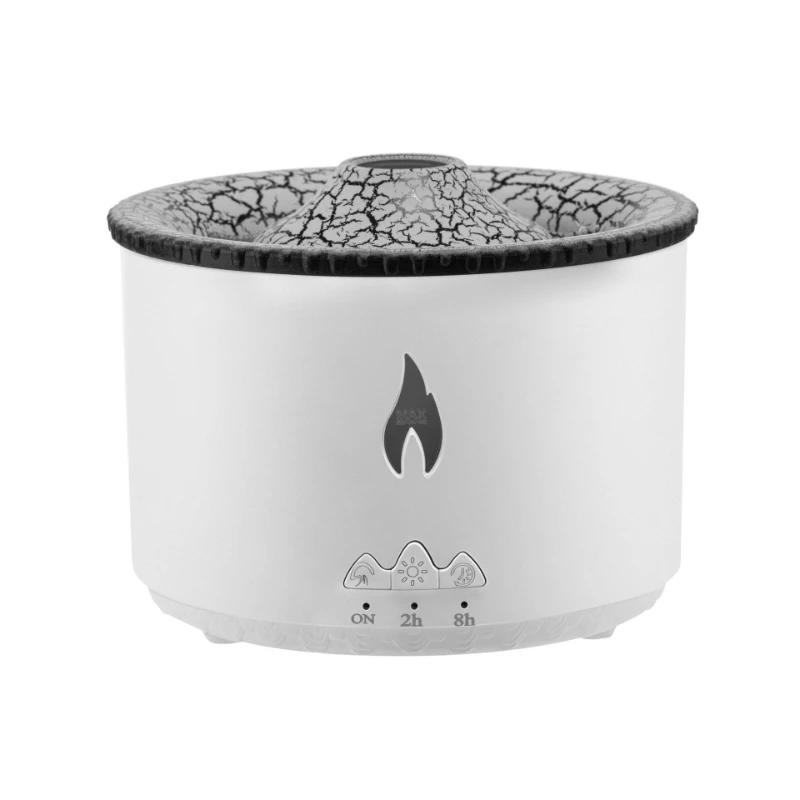 Umidificatore d'aria a fiamma di meduse 350ml diffusore di aromi di olio essenziale umidificatore nebulizzatore freddo con luce notturna Home Office