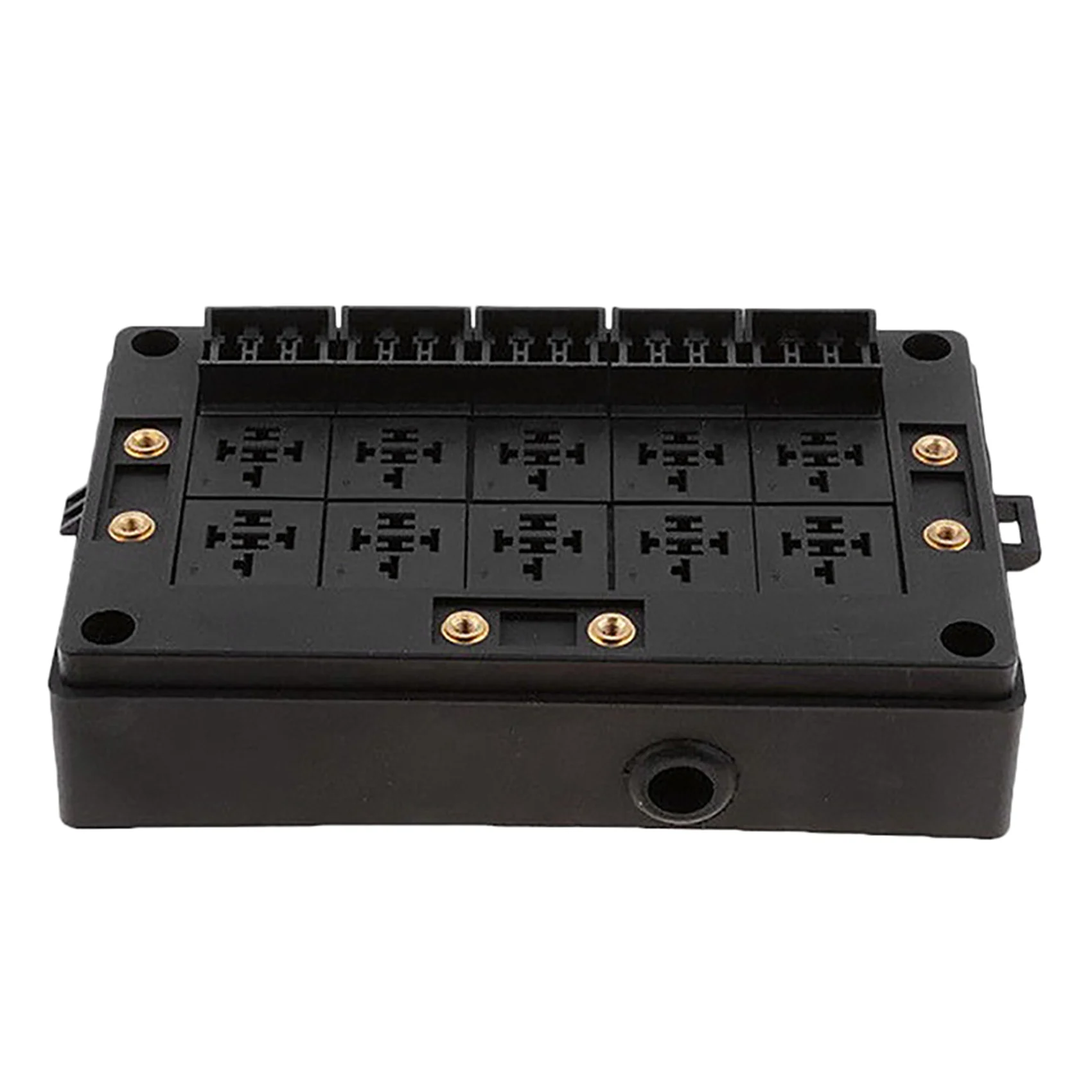 2X Car Relay Socket Black Box 18 Way Blade Fuse Holder For Automotive Marine