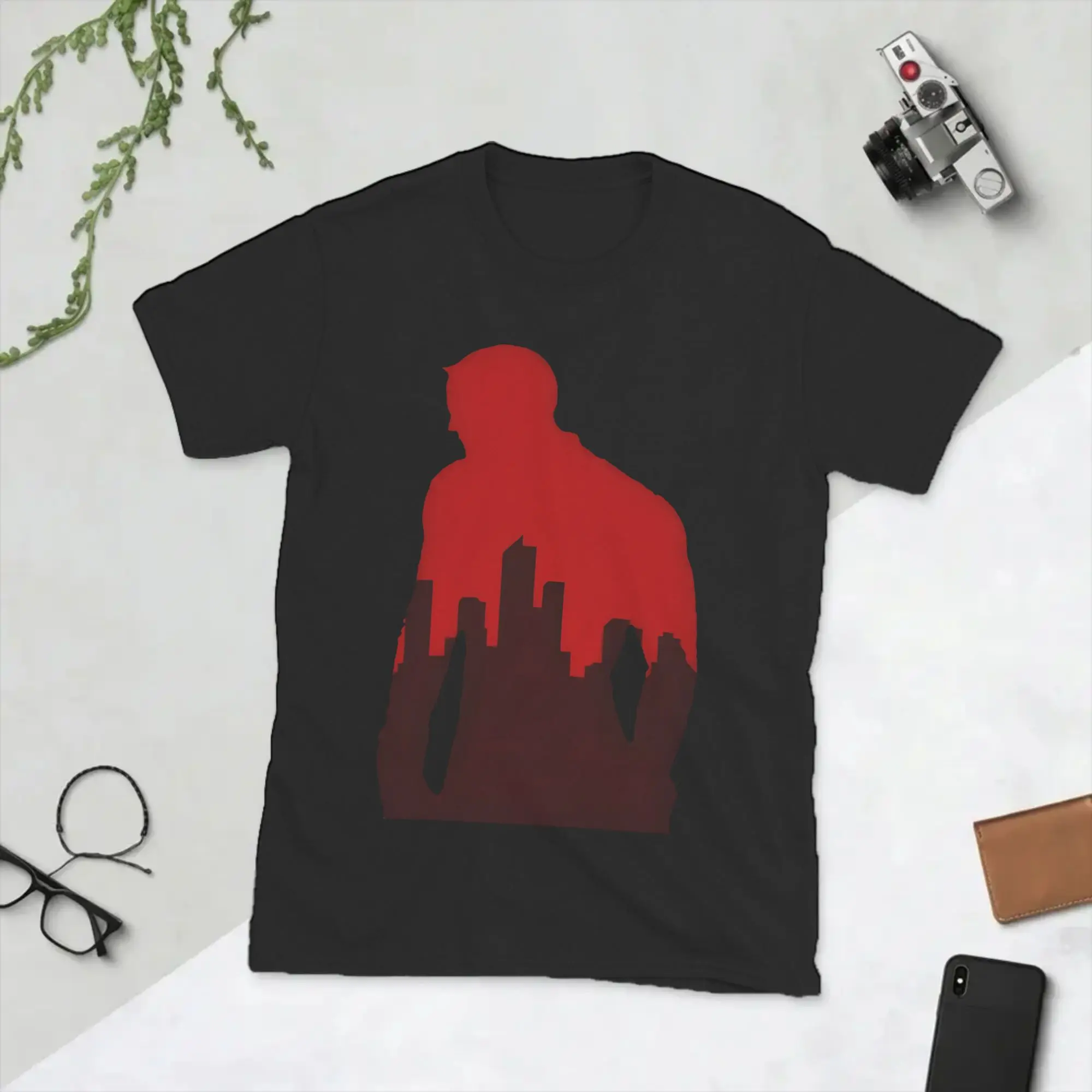 Men Daredevils Anime Cartoon T Shirts  100% Cotton Clothing Awesome Short Sleeve Crewneck Tee Shirt New Arrival T-Shirt