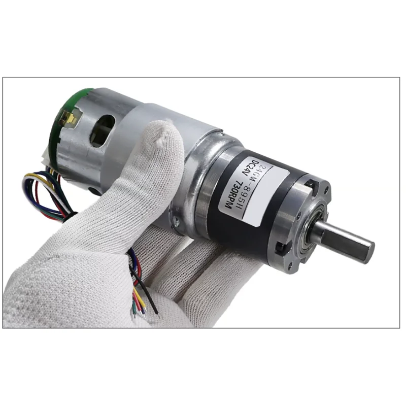 42mm 42-895H Hall encoder DC planetary reduction motor 12V24V 19-2700rpm forward and reverse high torque speed regulating motor