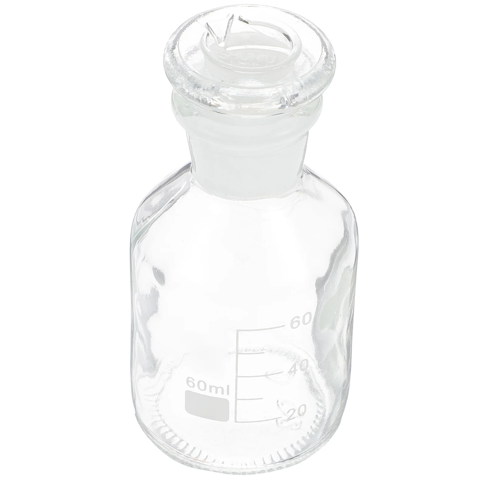 1Pcs Wide Mouth Glass Reagent Bottle Borosilicate Chemical Sample Storage Laboratory Bottle Frosted Stopper Clear View