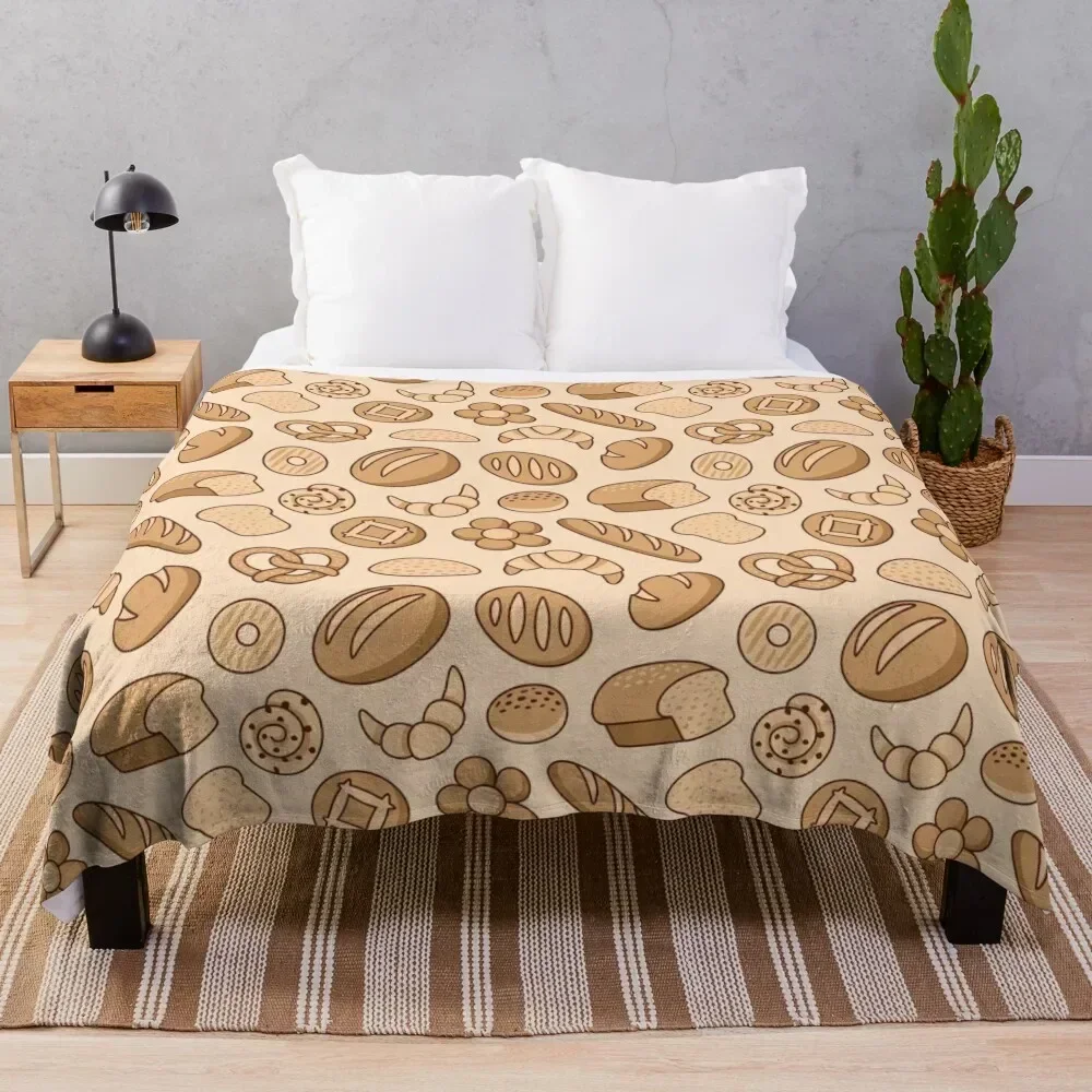 Bread Paradise Throw Blanket Faux Fur Soft Warm Blanket for Bed