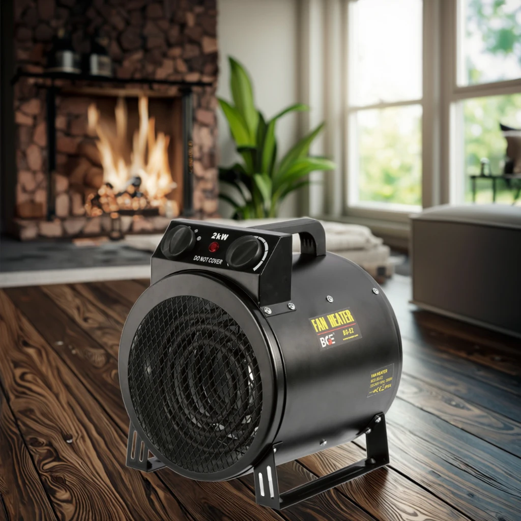 ATV&UTV2000W Portable Digital Ceramic Fan Heater Electric Stainless Steel Air Blower PTC Space Heater for Home Use