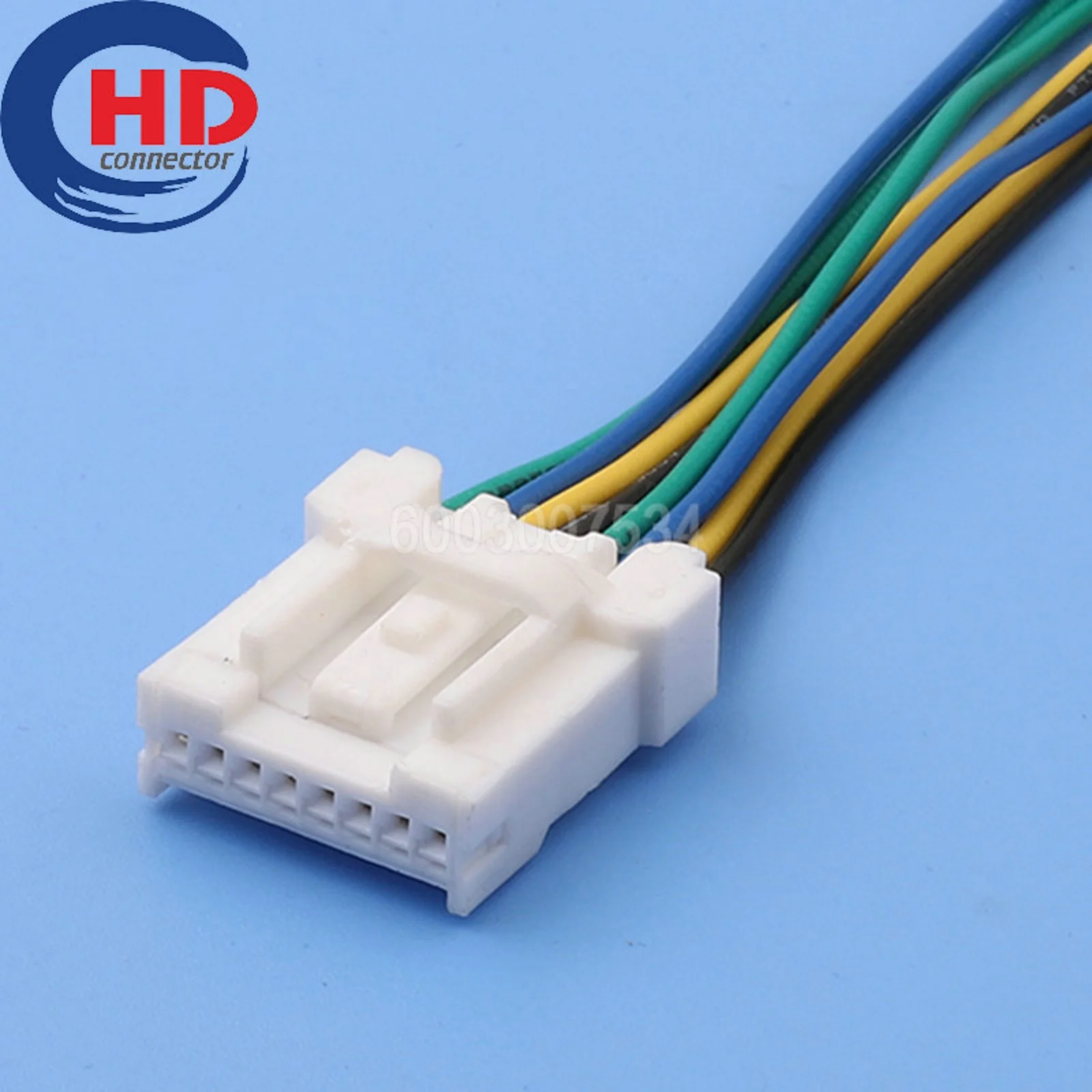 8 Pin Connector Unsealed 0.6mm Series Female Connector Cable Motorcycle Electrical Harnesses Plug 7283-6483