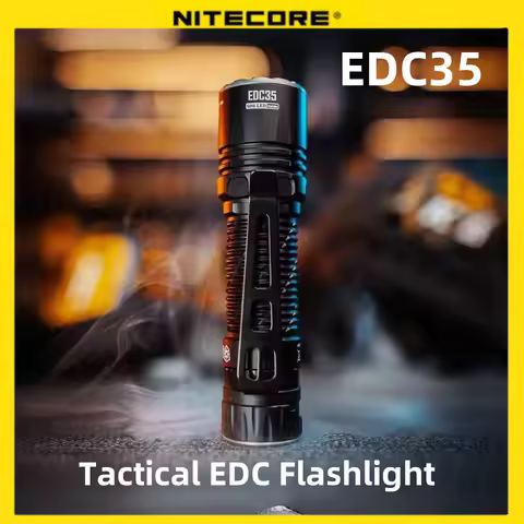 Nitecore hiking Flashlight EDC35 USB-C Rechargeable 5000 Lumens LED EDC UHi Beam Distance 550 meters Built-in 6000mAh Battery