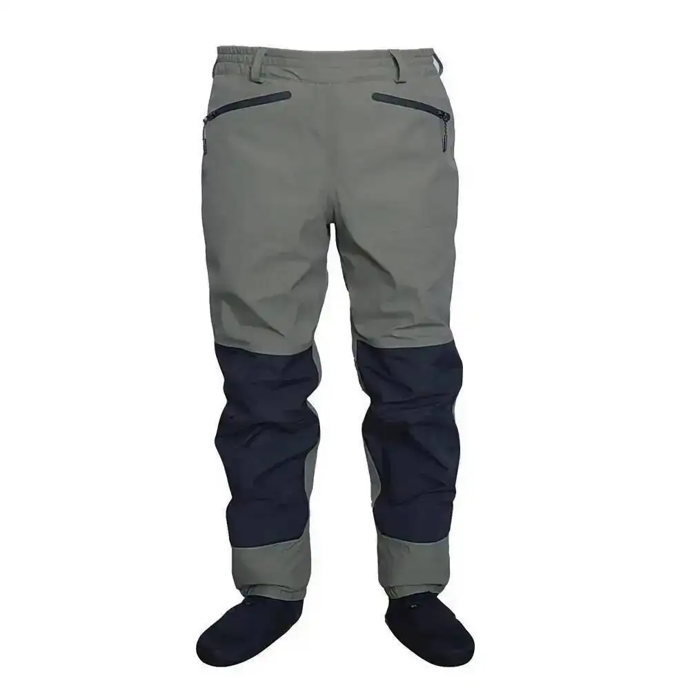 3 Layer Breathable Waterproof Fly Fishing Waist Waders Stockingfoot High Pant Wader Durable Duck Hunting Wading Pants