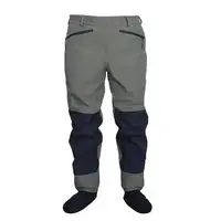 Trampas de cintura para pesca con mosca, transpirables, impermeables, de 3 capas, pantalones altos, Wader, pantalones duraderos para caza de pato
