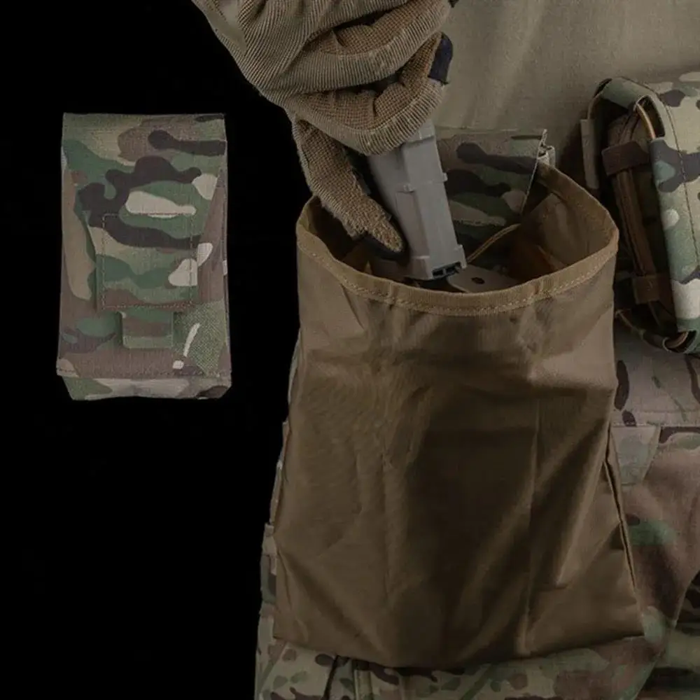 Outdoor Tactical Quick Deployment Recycling Bag Foldable Molle Dump Pouch Storage Bag