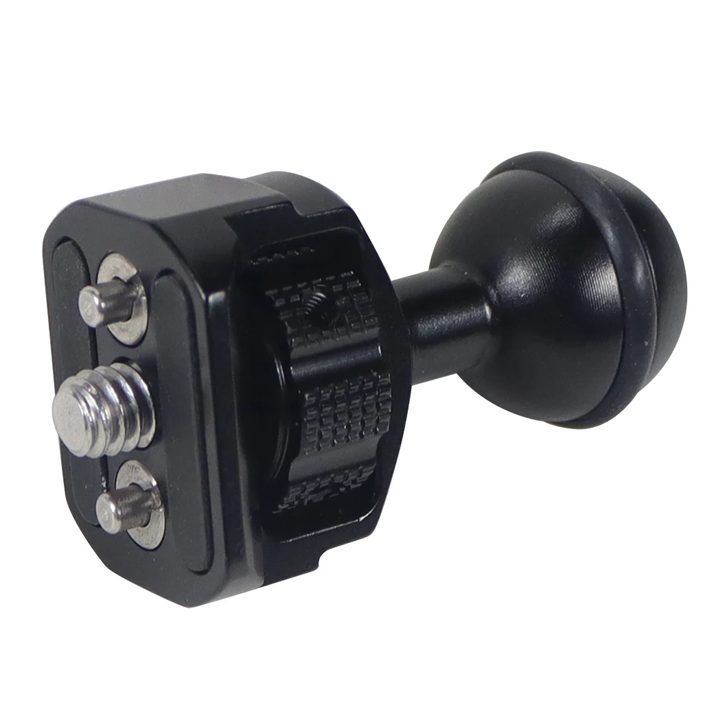 20mm Kugelkopf-Klemmhalterungsadapter mit 1/4'- und 3/8'-Schraube, ARRI-Positionierungsstift für DSLR-Kamera-Rig, Magic Arm, Monitor- und Lichthalterung – Detail 5