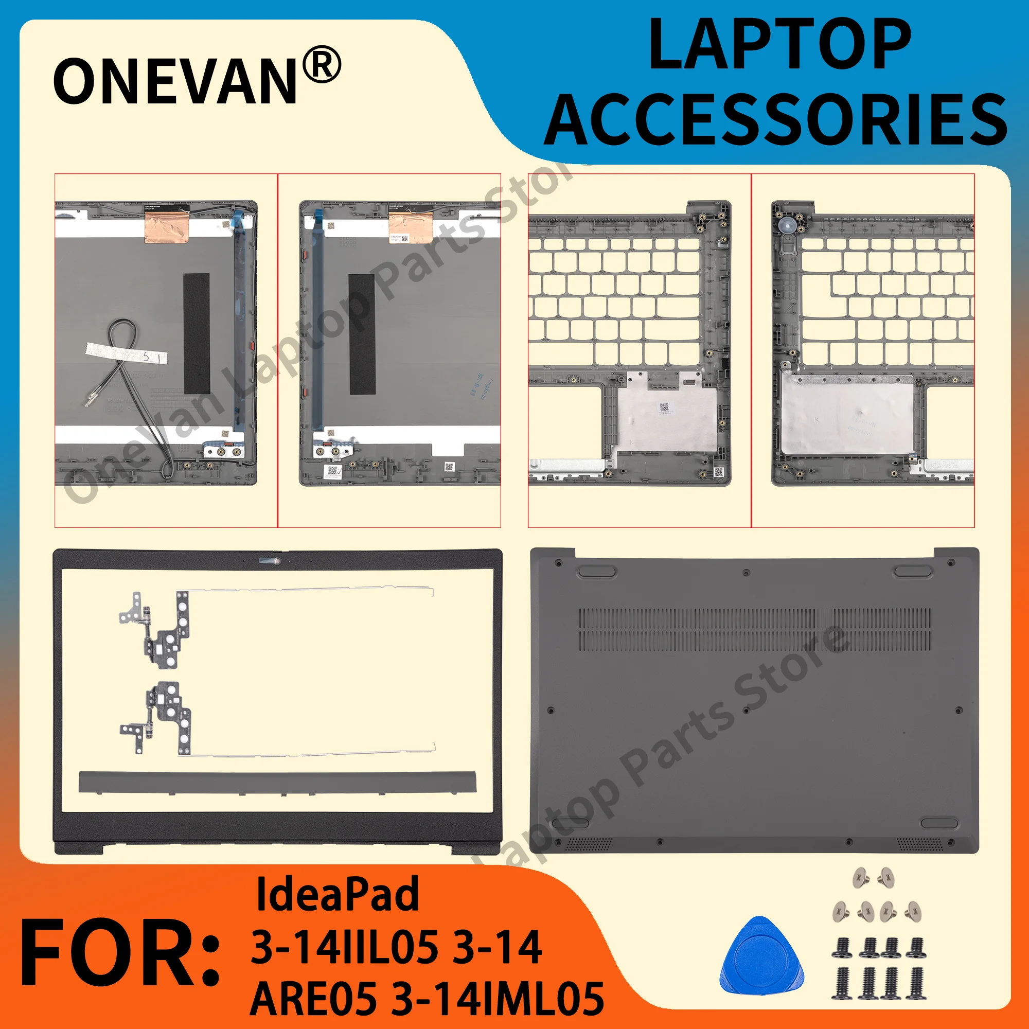 

New Housing Case For IdeaPad 14S 14sARE S350-14 3-14IML 3-14IIL05 GS452 2020 LCD Back Case/Bezel/Palmrest/Hinges/Bottom