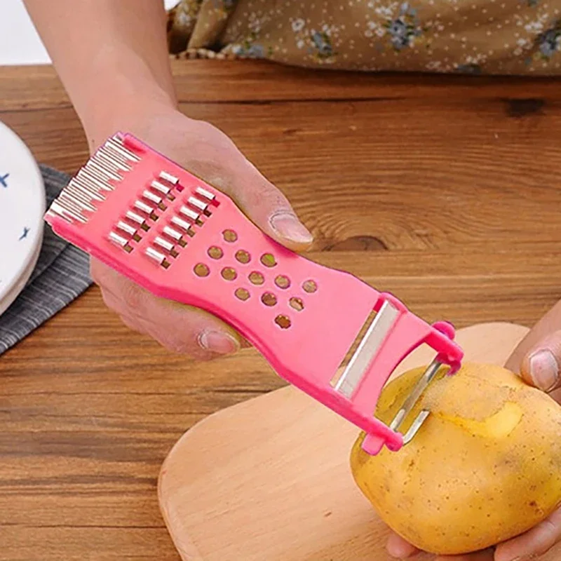 Five-in-one Plastic Peeling Knife Multifunctional Kitchen Special Peeler Vegetable Cutter Grater Shredding Knife Kitchen Tools