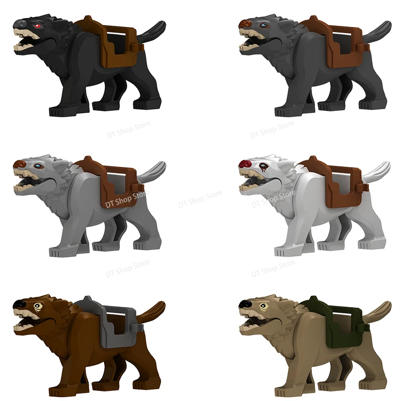 

Medieval classics Wolf White Black Animals Models Assembly Figures Building Blocks Toy for Kids Gifts N837 N838 N839 N840