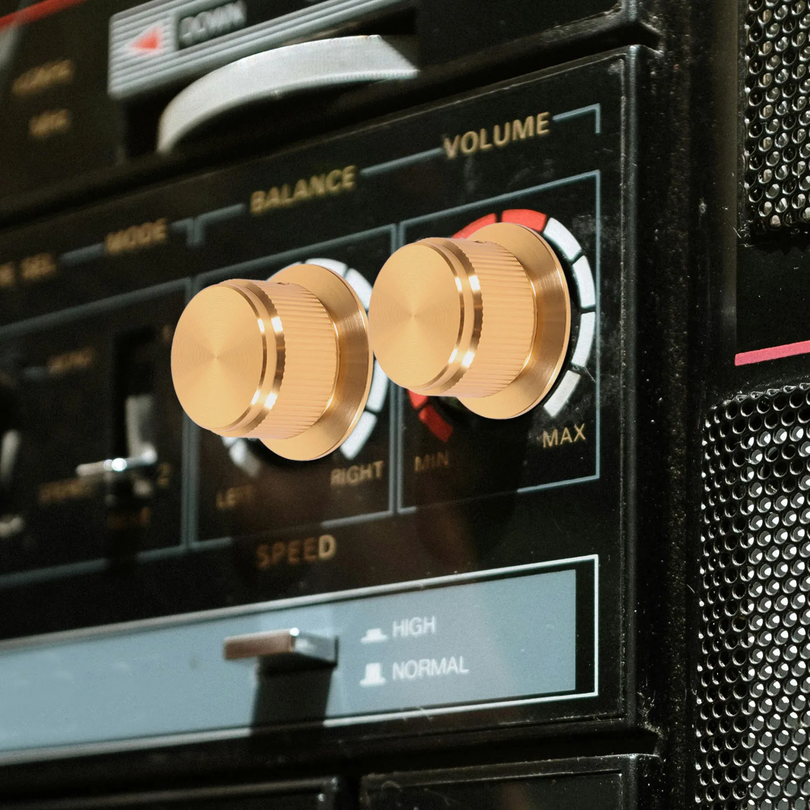 

Aluminum Alloy Control Replacement Switch Button For Amplifier Durable Metal Knob Easy Install Portable Audio Knob