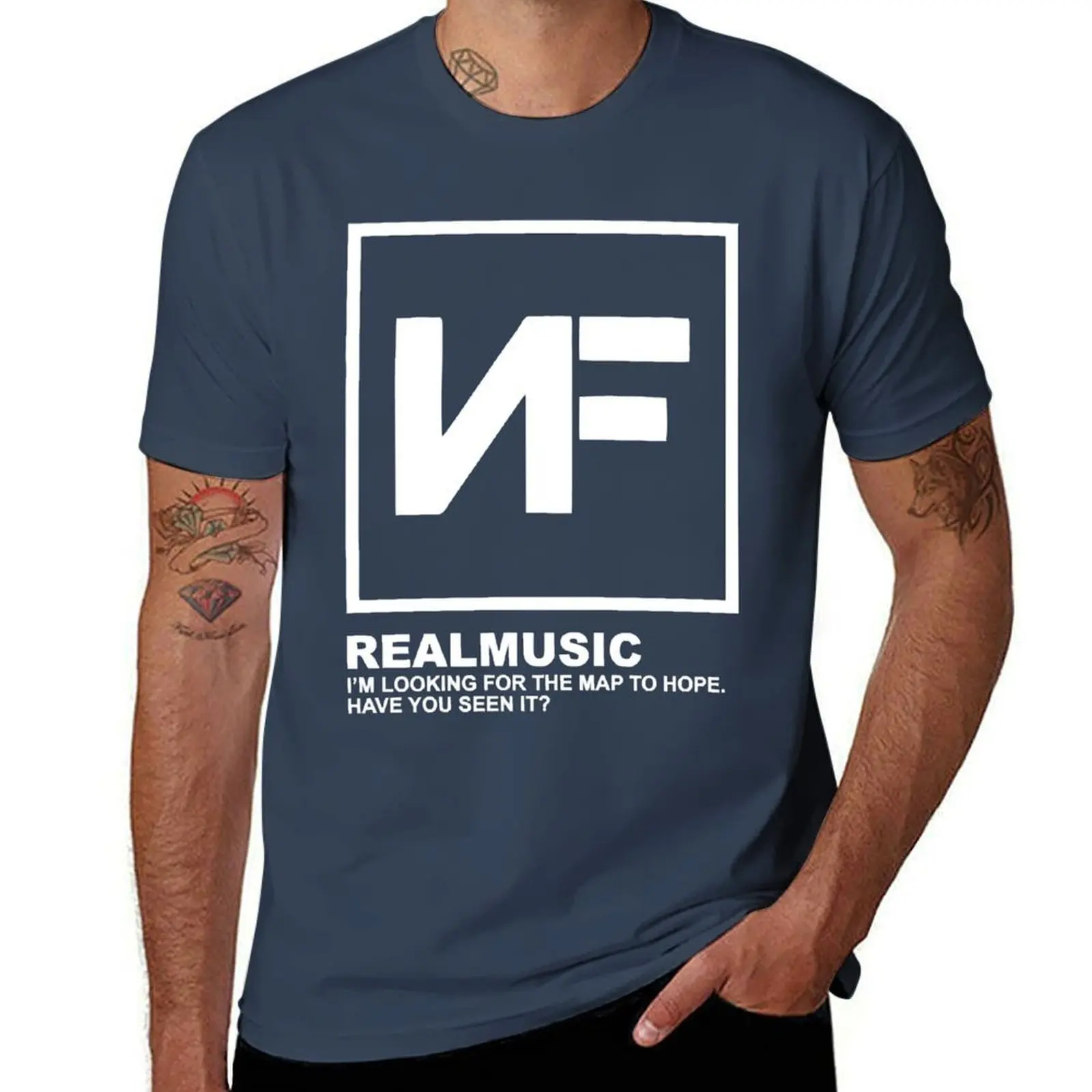 

NF Real Music For Fans T-Shirt t shirt man cotton funny t shirts cotton T-Shirt