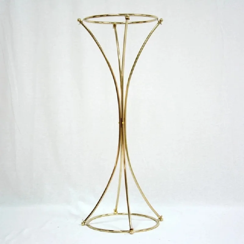 10PCS Vases Gold Flower Stand 80 CM Metal Road Lead Wedding Centerpiece Flowers Rack For Event Party Home Decoration