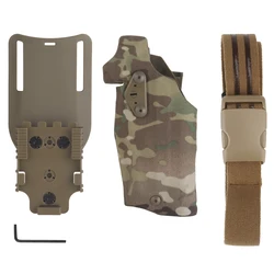 Gun Protective Case For G17+X300 Leg Gun Holster ALS Tactical Quick-Release Collet Wear-resistant Hunting Holsters for Glock 17