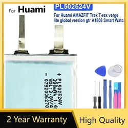 Battery for Huami Amazfit T-rex Pro/Res Sport 2/Verge Lite Global/Stratos II 2 A1609/Ares Bip GTR Watch Bateria