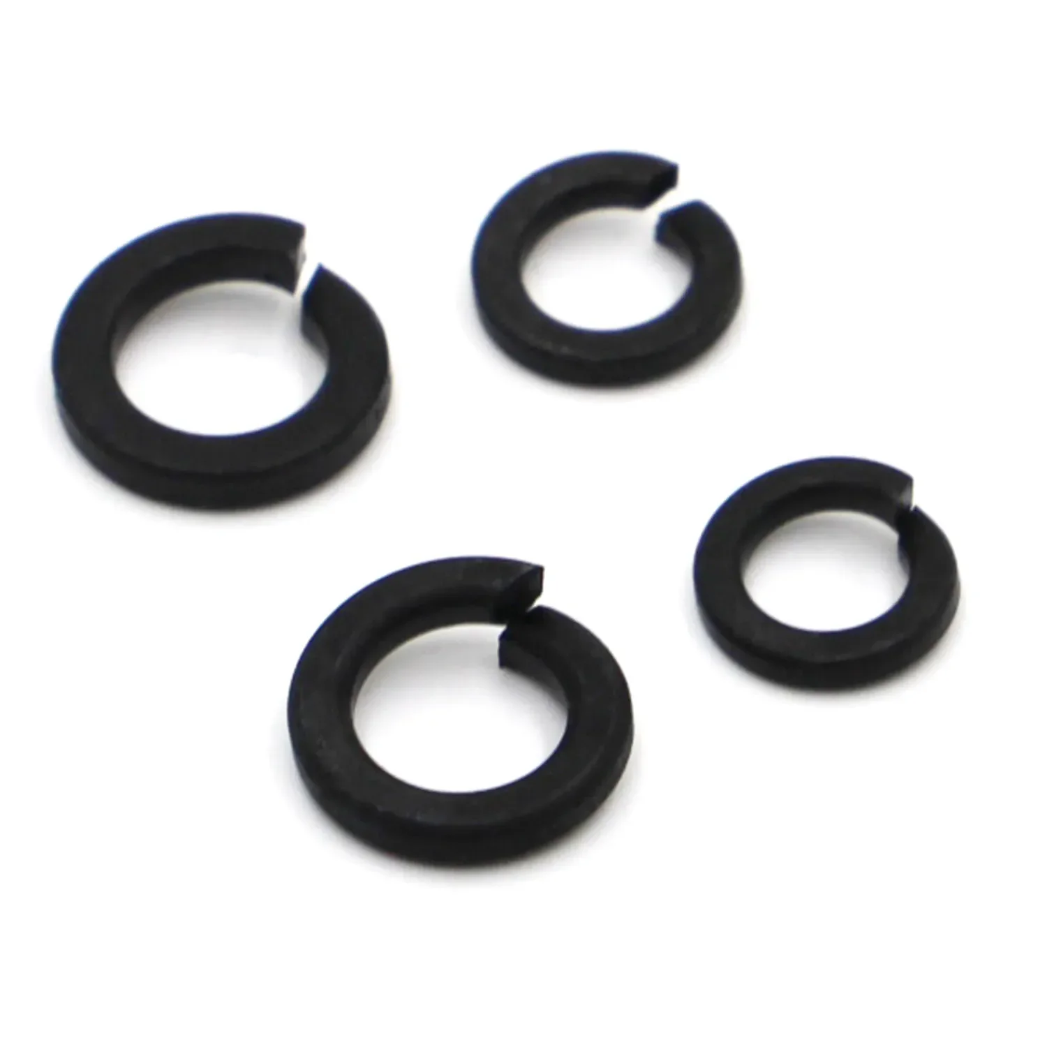 5/10/50/100pcs M2 M2.5 M3 M3.5 M4 M5 M6 M8 M10 - M24 DIN127 GB93 Black Grade 8.8 Steel Spring Washer Split Lock Elastic Gasket