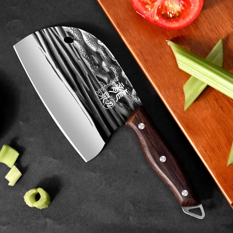 1PC Forged kitchen knife, household specific cutting knife, slicing knife, kitchen cutting dual-purpose bone cutting knife U9195