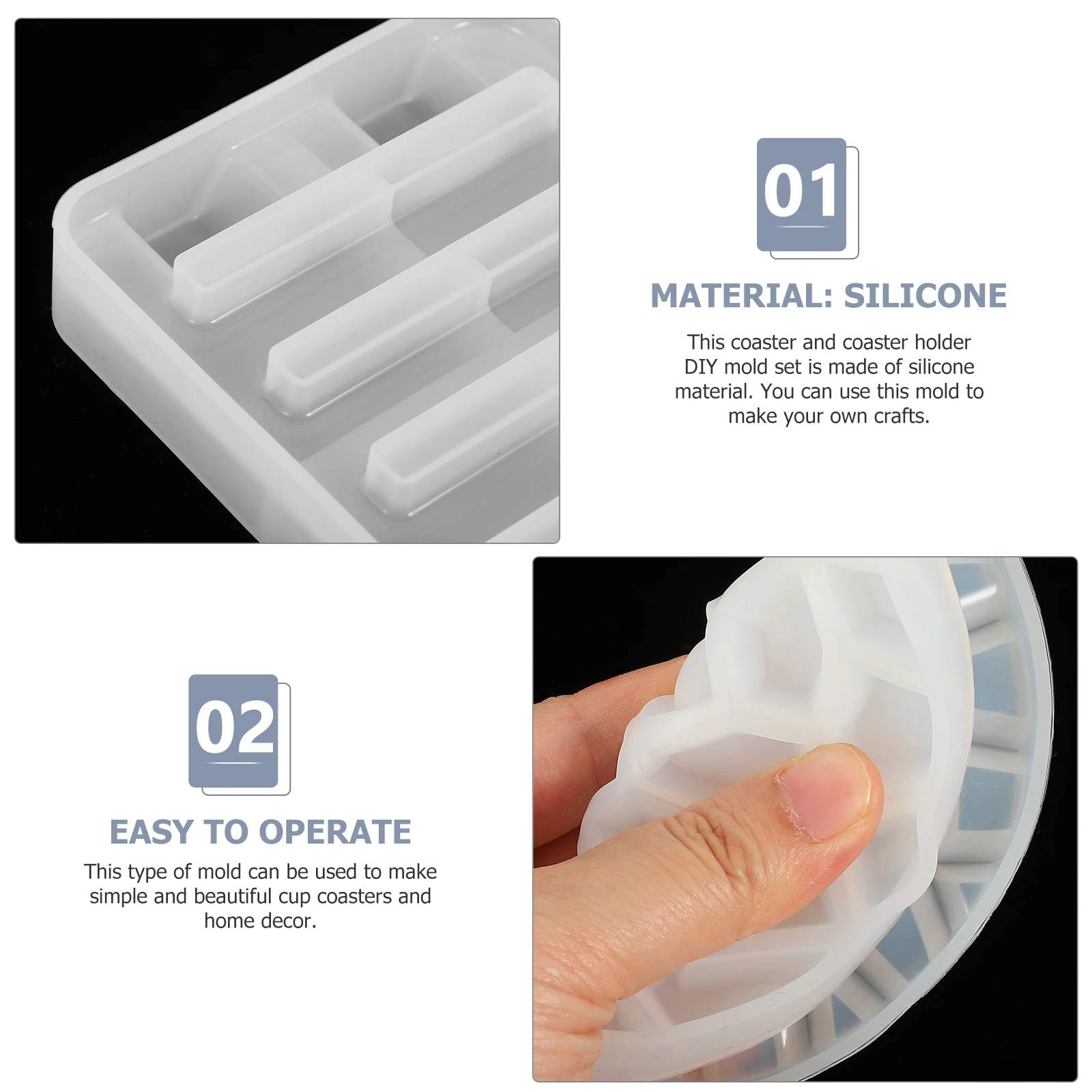 

Силиконовые формы для подставок, эпоксидная смола, сделай сам, чайная чашка, коврик для приготовления чашек, круглый держатель для литья, подарки, аксессуары, ювелирные изделия, принадлежности для рукоделия