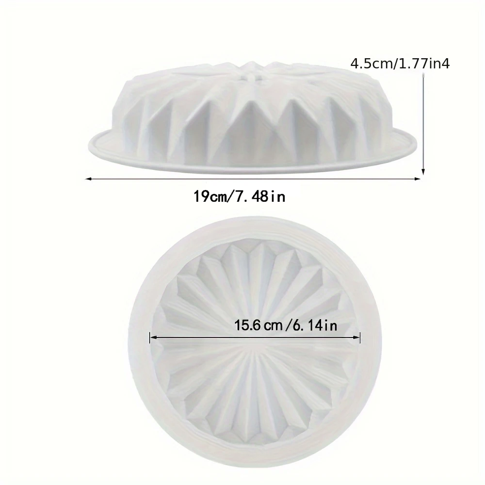 New Lace Mousse Silicone Cake Mold Hot Sale Diamond Lace Round Cake Mould DIY Baking Accessories Bread Oven Tray Reusable Tools