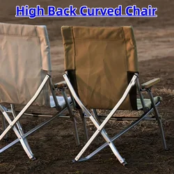 Outdoor Camping Aluminum Alloy Sea Dog Folding Chair Portable Fishing Leisure Cloth Sail High Back Bending Reclining Chair