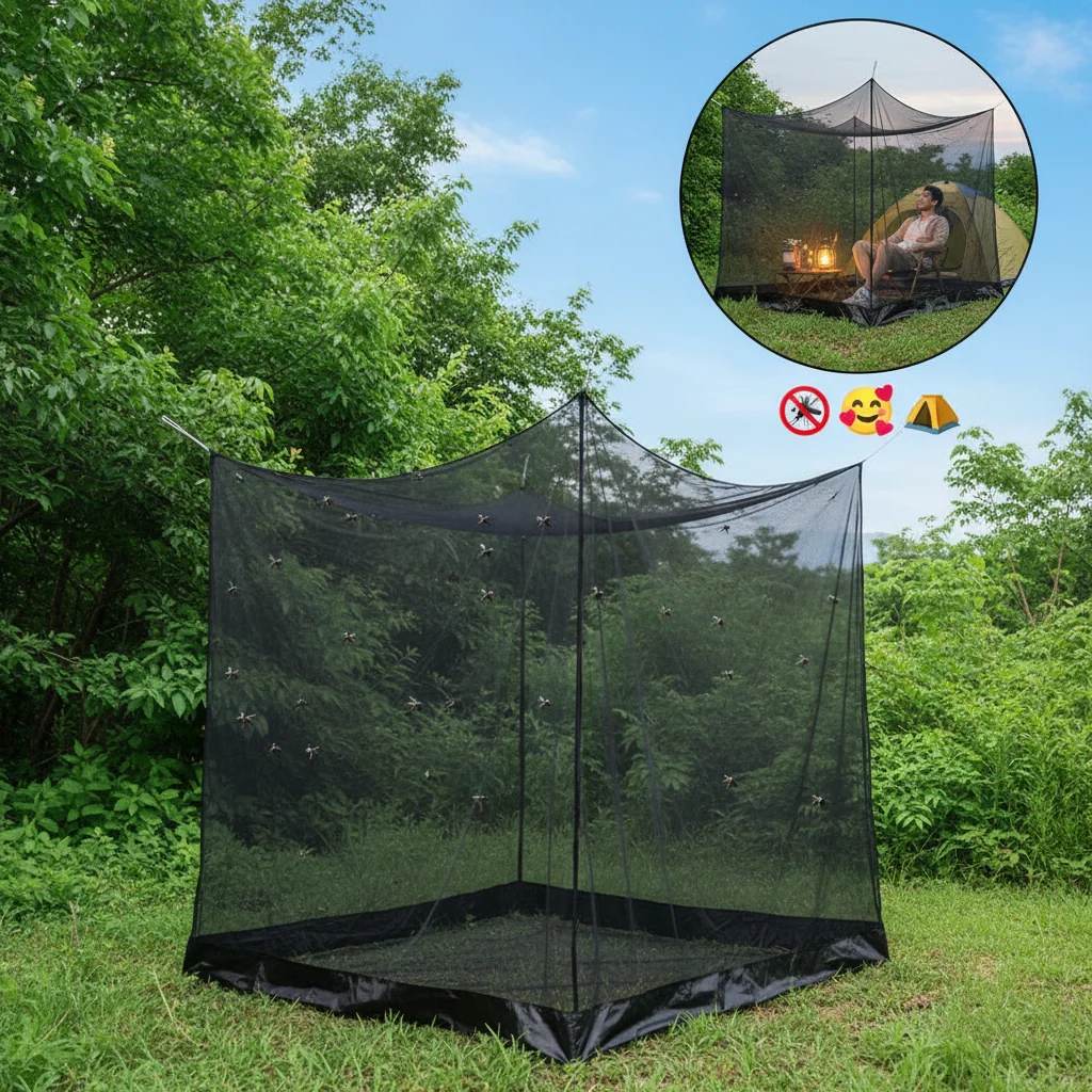 Summer Sexy Mosquito Nets Palace Four Door King/Queen Double Size Home Single Bed Prevent Insect Outdoor Square Grace Canopy Net