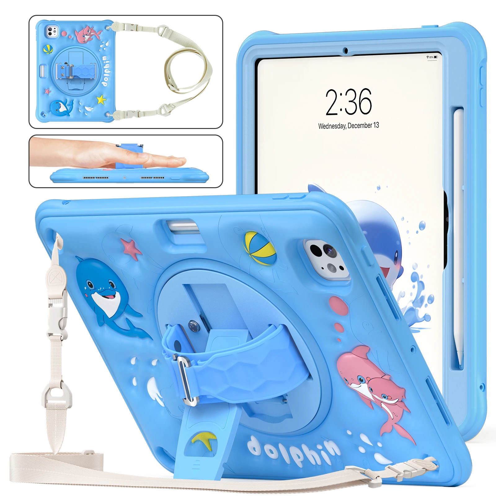 Kids Cartoon Case For iPad Air 11 M4 M3 M2 4 5 10.9