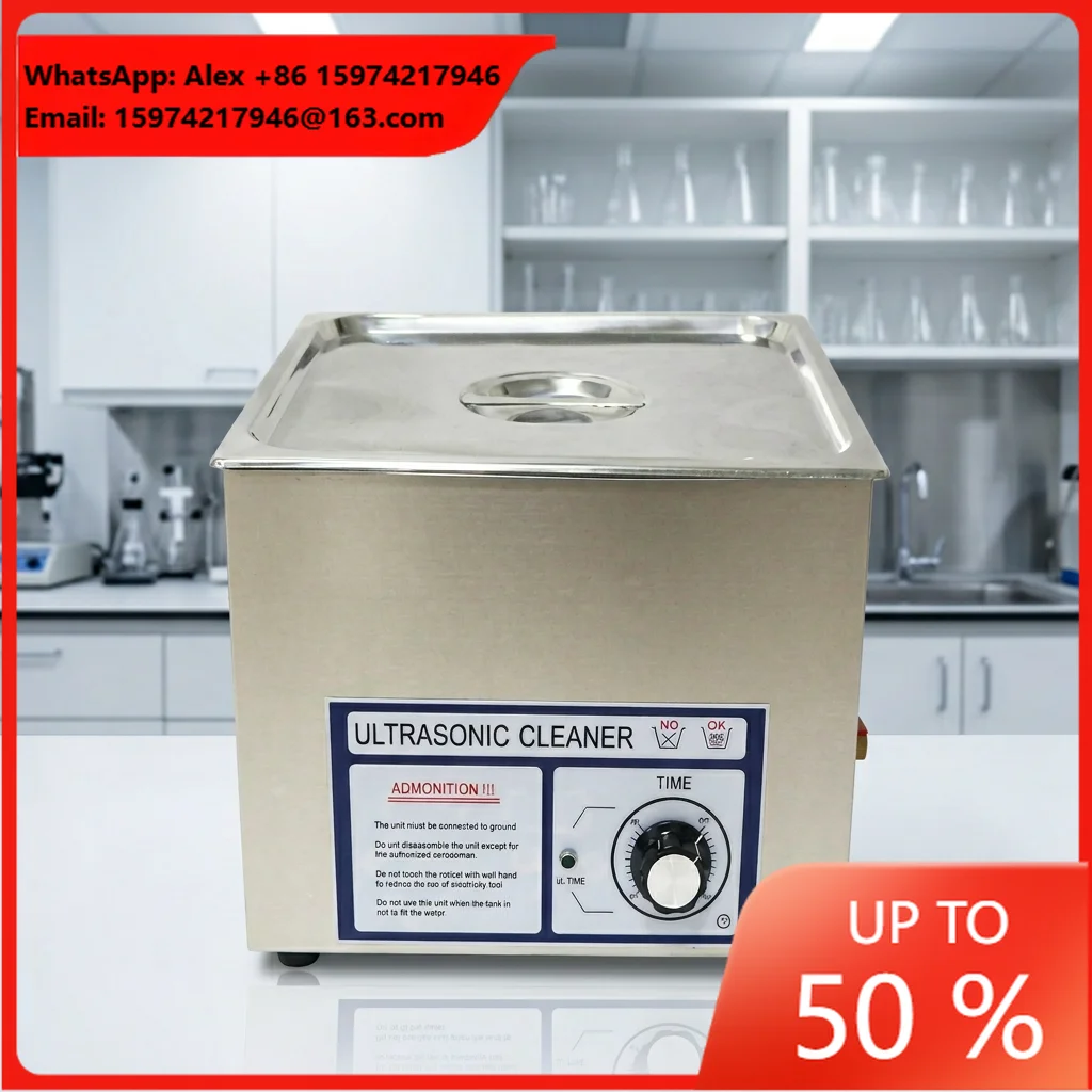 6L Electric Industrial Degreaser Ultrasonic Cleaner With Mechanical Temperature Control And Timer