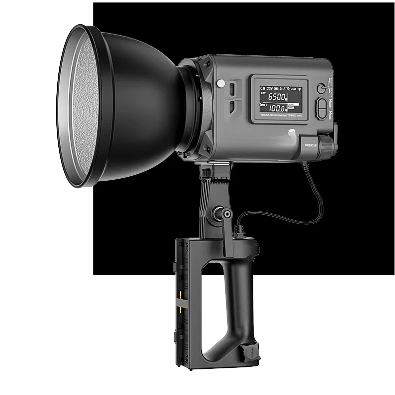 2025 Top Sale  YNLUX200 200W Handheld Led Video Adjustable Color Temperature COB Light for Outdoor Video Photography