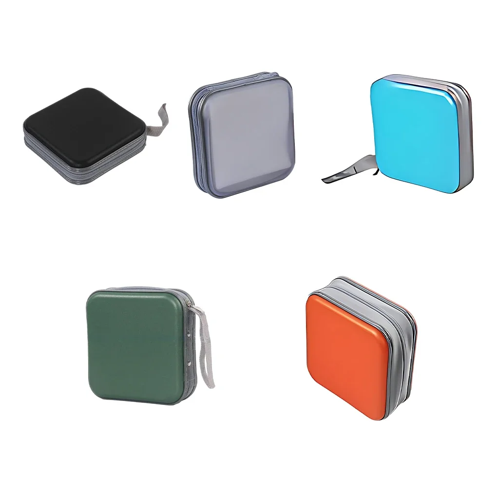 40 szt./Pudełko Organizer na Płyty CD DVD Portfel Etui Pudełka Uchwyt Album Torba na Płyty CD Pudełka z Zamkiem Błyskawicznym Pokrowiec na Płyty CD