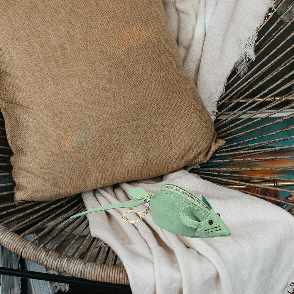 Small Cute Mouse Coin Purse Woman Change Purse Lovely Mini Wallet Random Color Portable Zipper Wallet for Gift