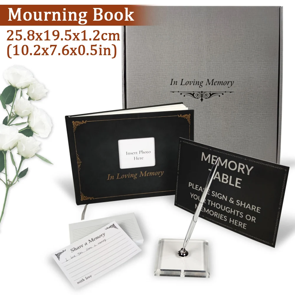 

Funeral Sign In Guest Book Signature Funeral Reception Message Book Celebration of Life Keepsake Anniversary Memorial Service