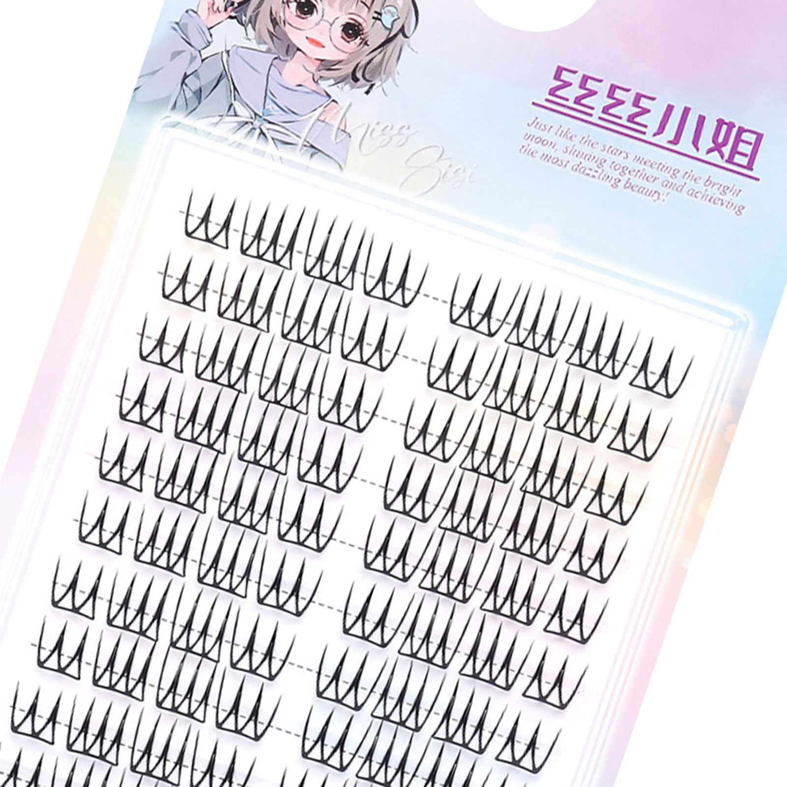 Sztuczne rzęsy bez kleju w stylu koreańskim, kształt U, rzęsy bez kleju, naturalne, cienkie, delikatne rzęsy dla kobiet do makijażu.