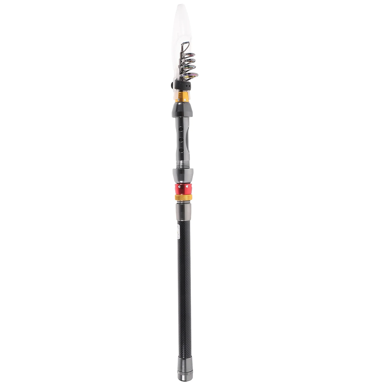 

2.4M Telescopic Fishing Rod Retractable Pole Eva Handle Strong Structure Large Tension Capacity Portable Durable For Fishermen