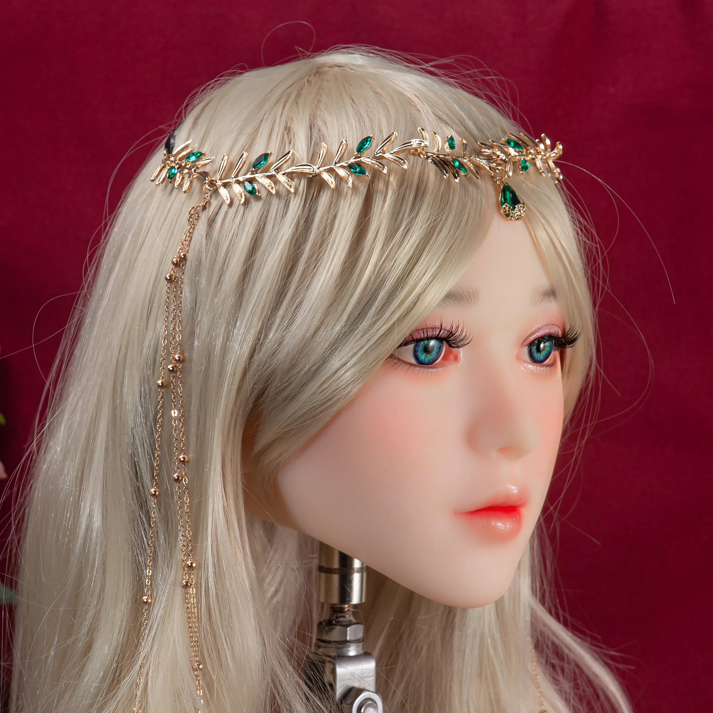 Silikon-Display-Modellkopf, männliches Spielzeug für Erwachsene, Echthaar- und Augenbrauen-Transfertechniken, passend zu verschiedenen Körpers