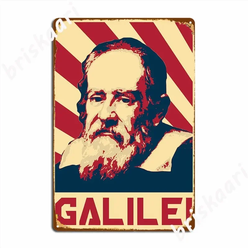 Galileo Galilei propaganda placa de Metal cartel decoración de garaje cine en casa diseño de cocina cartel de estaño