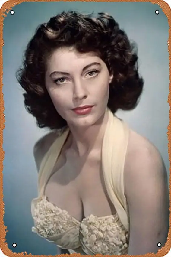 Metal Tin Sign  - AND THE FLYING DUTCHMAN directed by ALBERT LEWIN Ava Gardner (photo) - Poster Metal Plaque-aluminum