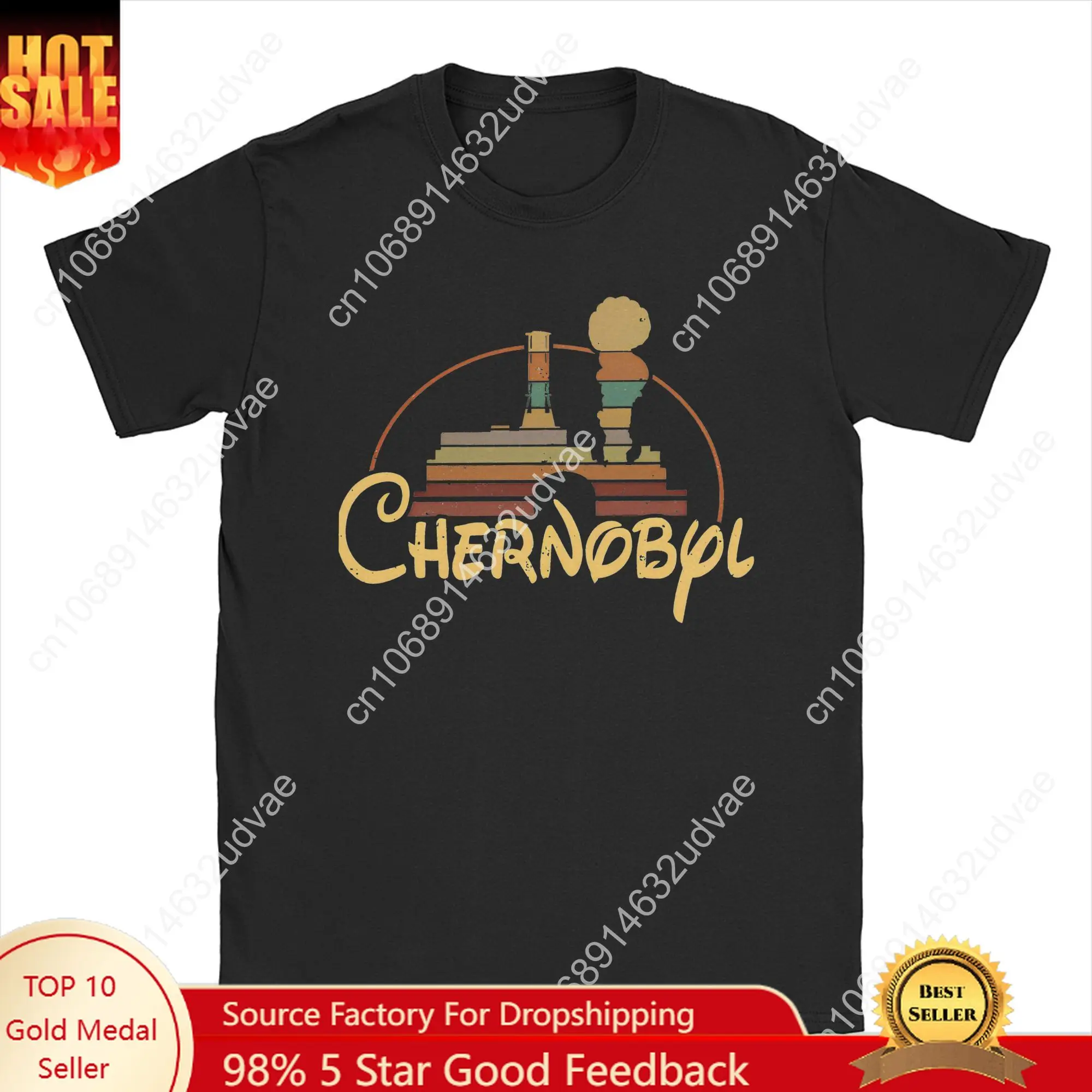 

Men Women Print Chernobyl Fantasy Logo Tee T Shirt Pure Cotton T-shirts Clothing
