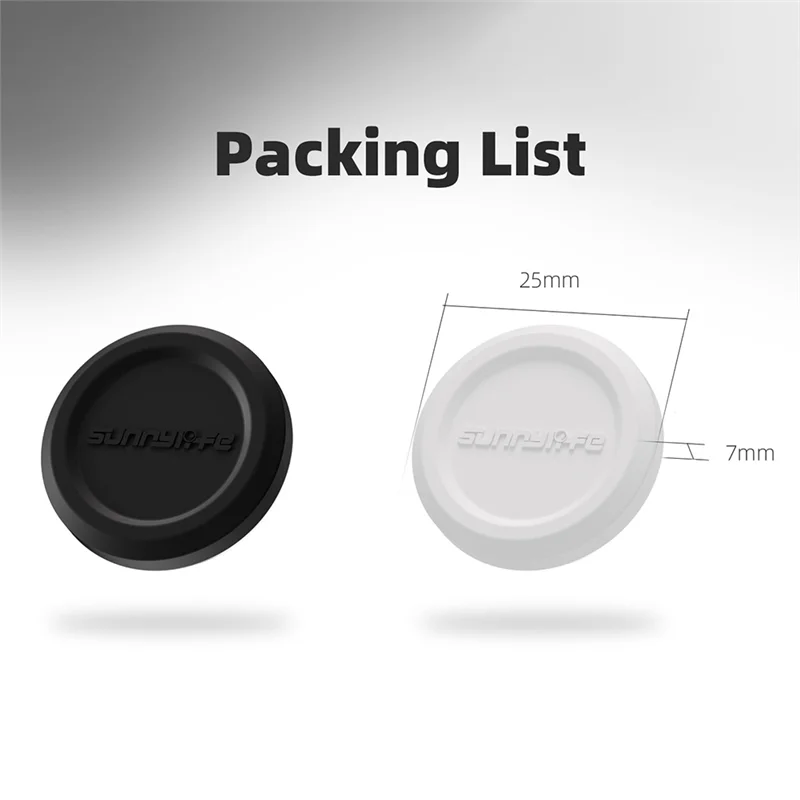 -RRKK SUNNYLIFE 2Pcs Camera Lens Protective Cover For Insta360 GO 3S Silicone Lens Cap Dustproof Scratch Resistant Protective Co