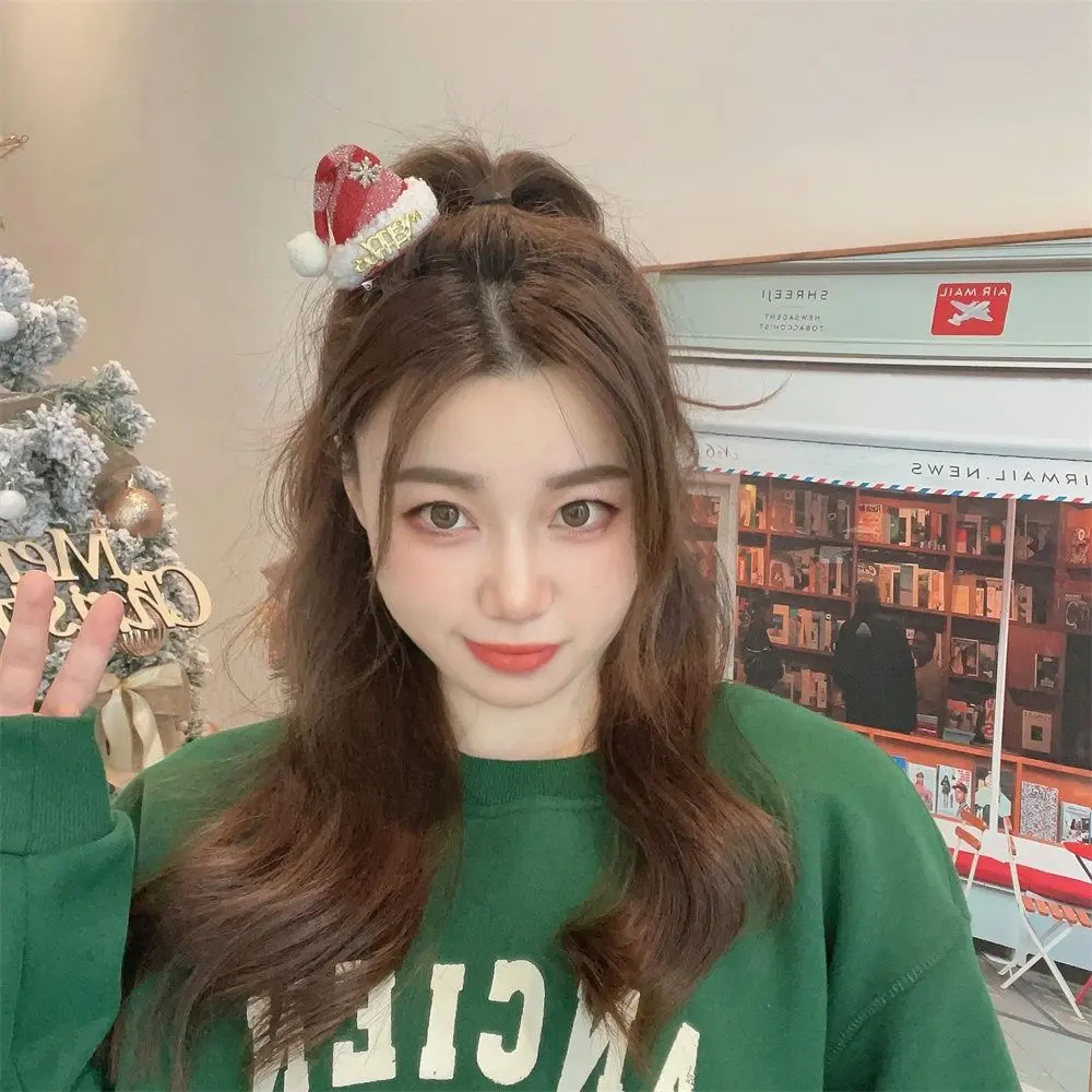 

Merry Christmas Decor Christmas Hairpin Sequin Star Christmas Hat Headband Korean Hair Accessories Santa Claus