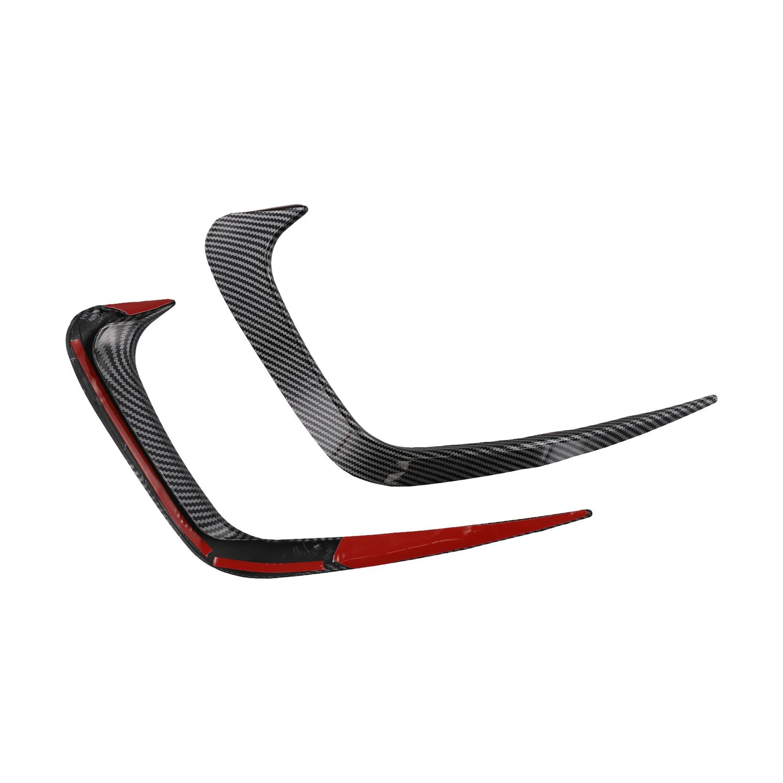 Rear Bumper Splitter Canard Cover Spoiler Vent Sticker for BMW For G20 G28 2019 and Newer Models 2PCS for Rear Left Right