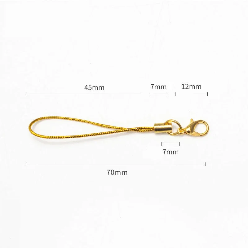 20/50/100Pcs Lanyard Lariat Strap Cords Lobster Clasp Rope Keychain Hooks Mobile Set Charms Keyring Pendant Key Ring Accessories