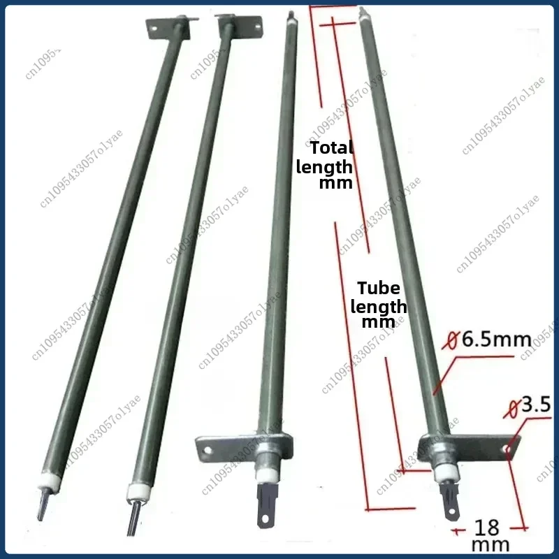 Élément chauffant pour four électrique, Tube chauffant électrique en acier inoxydable, 110V, 280-530mm, 250W/300W/350W/400W