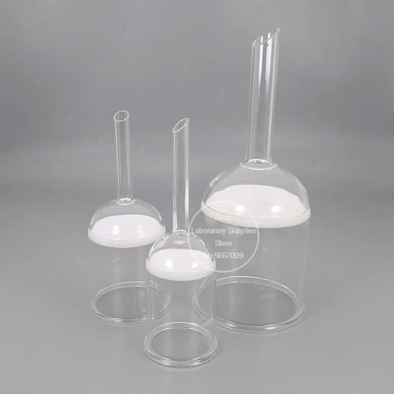 1PC 30ml-1000ml Lab Glass filter funnel G3 Sintered Funnel for Lab Glassware